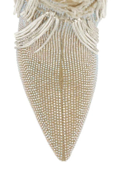 Azalea Wang Relentless Pointed Toe Bootie In Silver