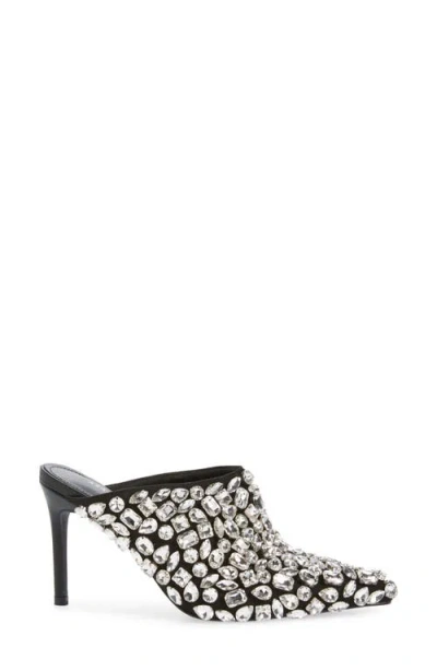 Azalea Wang Belladona Pointed Toe Mule In Black