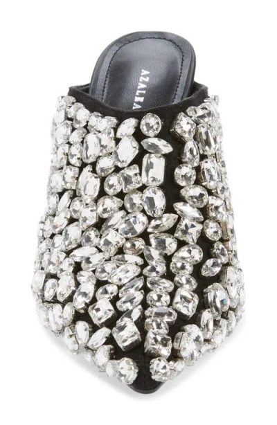 Azalea Wang Belladona Pointed Toe Mule In Black