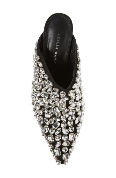 Azalea Wang Belladona Pointed Toe Mule In Black