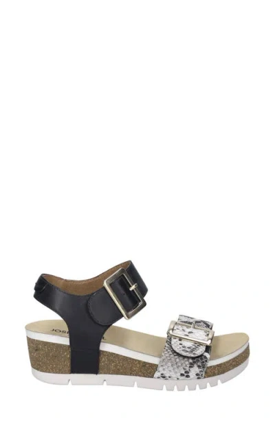 Josef Seibel Quinn 02 Wedge Sandal In Brown