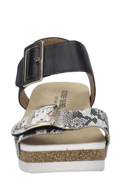 Josef Seibel Quinn 02 Wedge Sandal In Brown