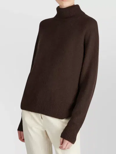 Zanone Turtleneck Knitwear Long Sleeves In Brown
