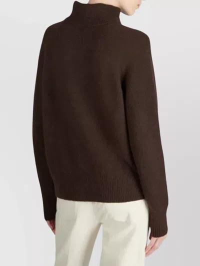Zanone Turtleneck Knitwear Long Sleeves In Brown