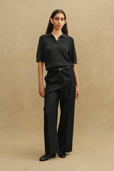 A Days March Lancer Fine Wool Trousers In Black
