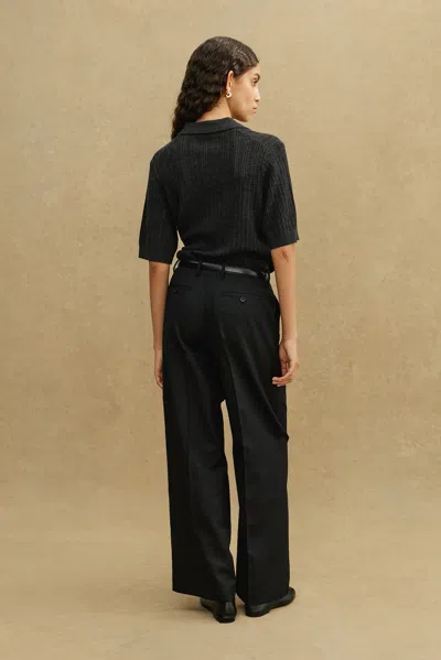 A Days March Lancer Fine Wool Trousers In Black