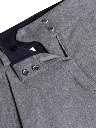 Hugo Boss Gerade Hose Mit Druckknöpfen In Gray