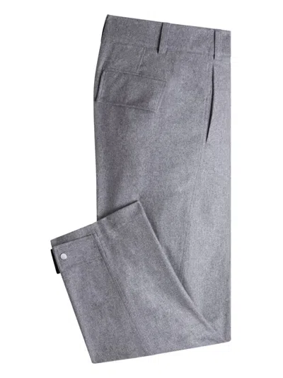 Hugo Boss Gerade Hose Mit Druckknöpfen In Gray