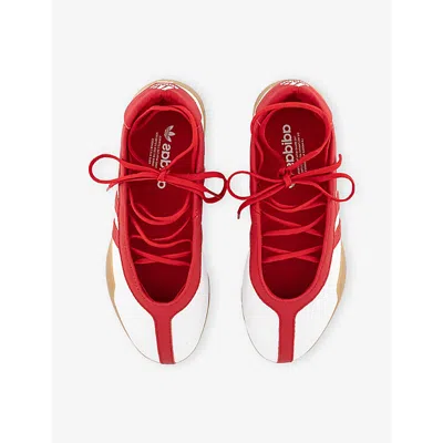 Adidas Originals Taekwondo Mei Flat Shoes White In Red