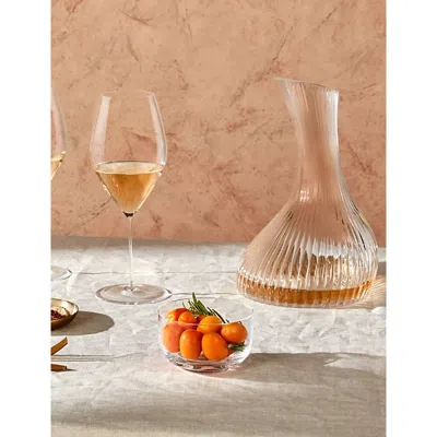 Nude Clear Vini Crystal Glass Carafe In Transparent