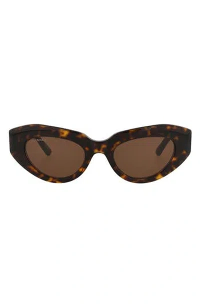 Balenciaga 52mm Cat Eye Sunglasses In Brown