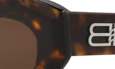 Balenciaga 52mm Cat Eye Sunglasses In Brown