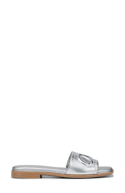 Naturalizer Women's Genevieve Open Square Toe Slide Sandals In Silver