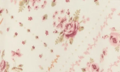 Laura Ashley Floral Dream Knit Pajamas In White