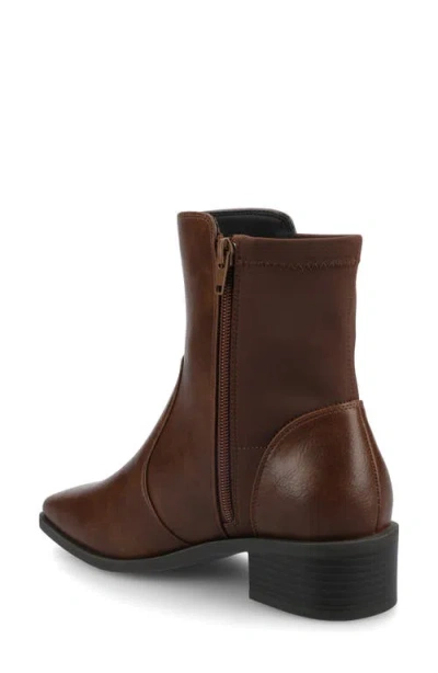 Journee Collection Journee Women's Renna Medium And Wide Width Chelsea Boots In Brown