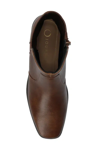 Journee Collection Journee Women's Renna Medium And Wide Width Chelsea Boots In Brown
