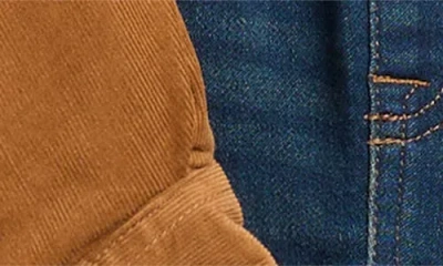 7 For All Mankind Corduroy Shacket & Jeans Set In Brown