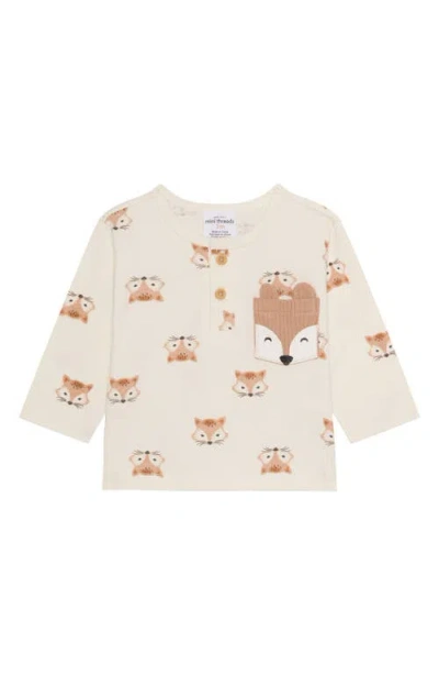 Pl Baby By Petit Lem Woodland Fox Top, Joggers & Socks Set In Multi