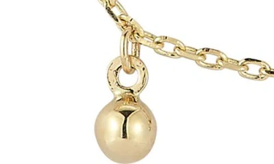 Ember Fine Jewelry 14k Ball Charm Necklace In Gold