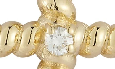 Ember Fine Jewelry 14k Yellow Gold Diamond Cross Pendant Necklace In Gold