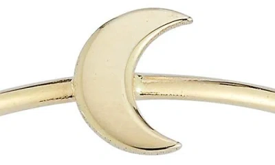 Ember Fine Jewelry 14k Yellow Gold Crescent Moon Ring In Gold