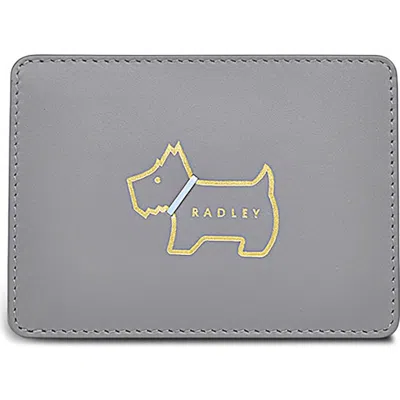 Radley Small Heritage Dog Outline Card Case In Gray