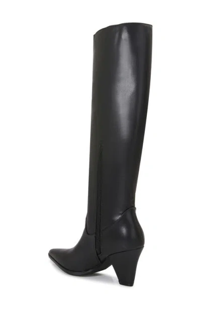 Berness Cone Heel Knee High Boot In Black