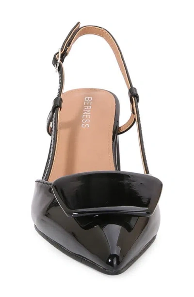 Berness Charlize Pointed Toe Slingback Pump In Black