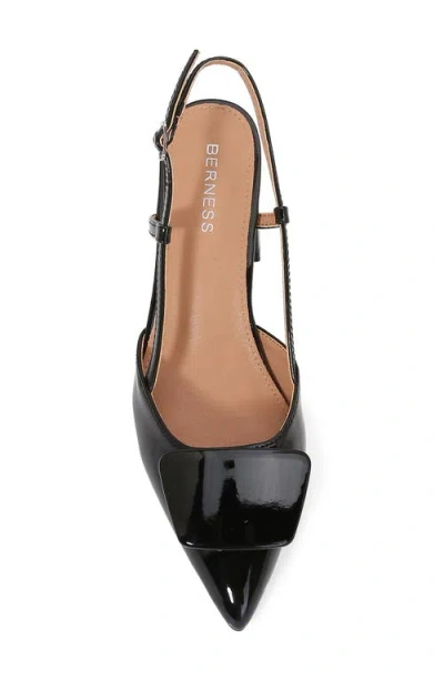 Berness Charlize Pointed Toe Slingback Pump In Black