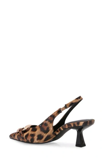 Berness Kitten Heel Slingback Pump In Brown