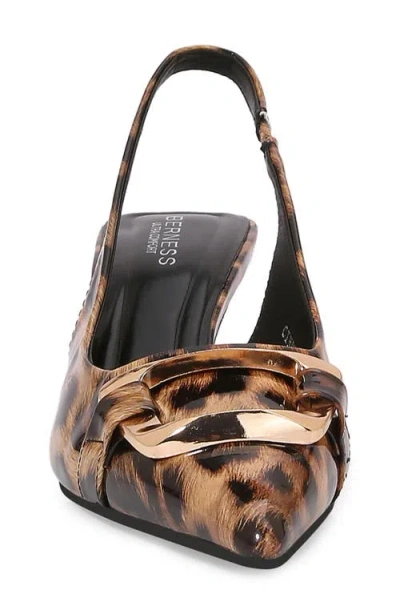 Berness Kitten Heel Slingback Pump In Brown