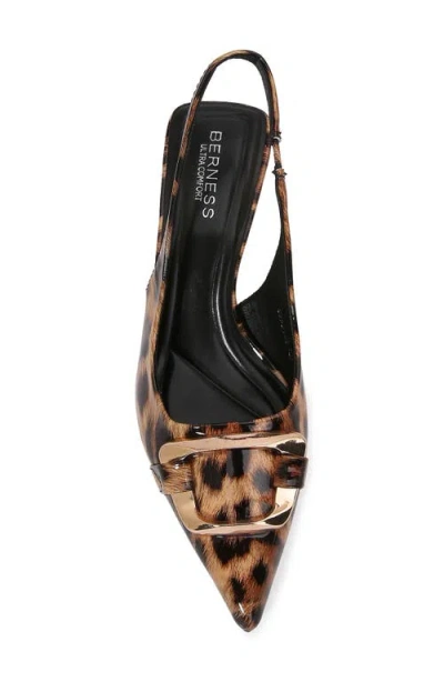 Berness Kitten Heel Slingback Pump In Brown
