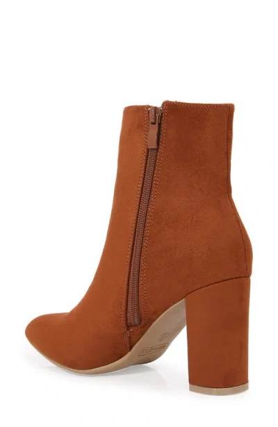 Berness Sara Block Heel Bootie In Brown
