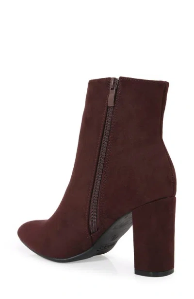 Berness Sara Block Heel Bootie In Brown