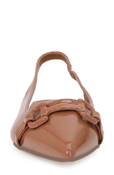 Berness Bit Slingback Flat In Brown