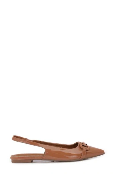 Berness Bit Slingback Flat In Brown