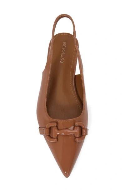 Berness Bit Slingback Flat In Brown