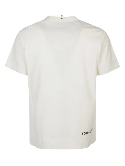 Moncler Grenoble Logo Printed Crewneck T-shirt In White