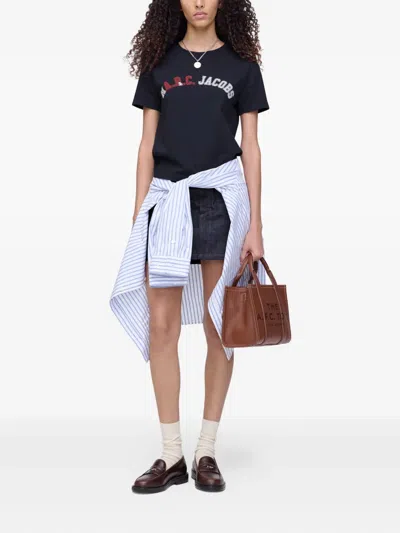 Marc Jacobs Logo-print T-shirt In Blue
