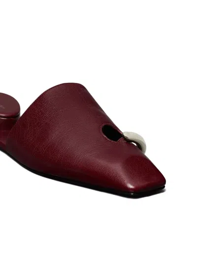 Tory Burch Pierced Mule In Red