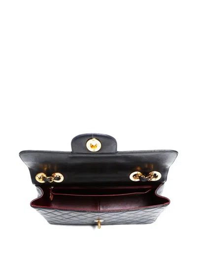 Pre-owned Chanel 1996-1997 Large Classic Flap Shoulder Bag In Black