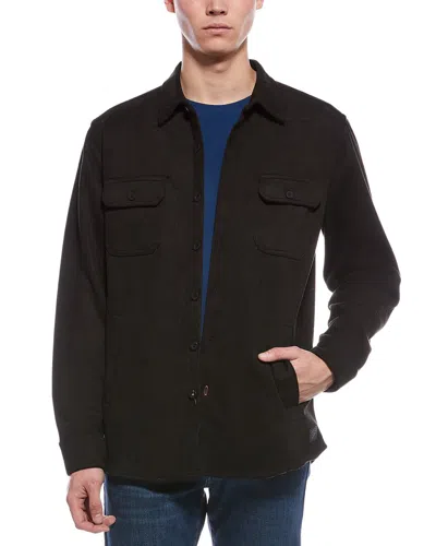 Weatherproof Vintage Brushed Overshirt In Black