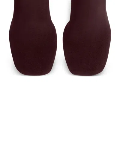 Courrèges Square-toe Mesh Over-the-knee Boots In Multi