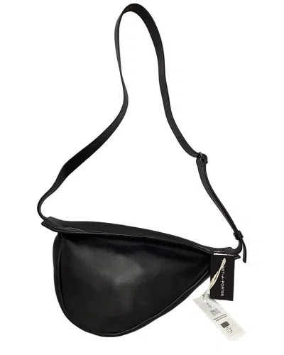 The Row Slouchy Banana Shoulder Bag In Black Leather In Black