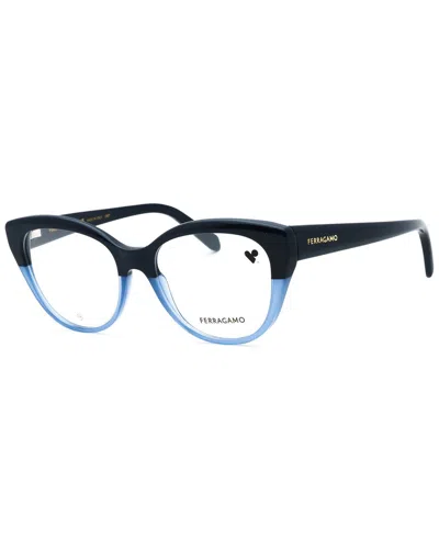 Ferragamo Women's Sf2970 53mm Optical Frames In Blue