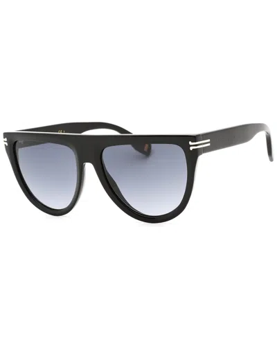 Marc Jacobs Grey Gradient Browline Ladies Sunglasses Mj 1069/s 0807/9o 56 In Black