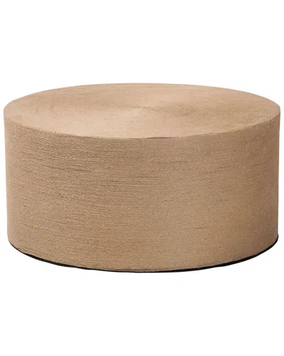 Baxton Studio Lapis Handwoven Jute Coffee Table In Brown