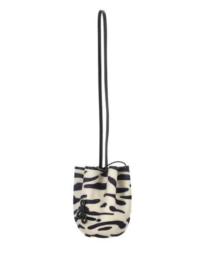 Ruslan Baginskiy Animal-print Drawstring Bucket Bag In White