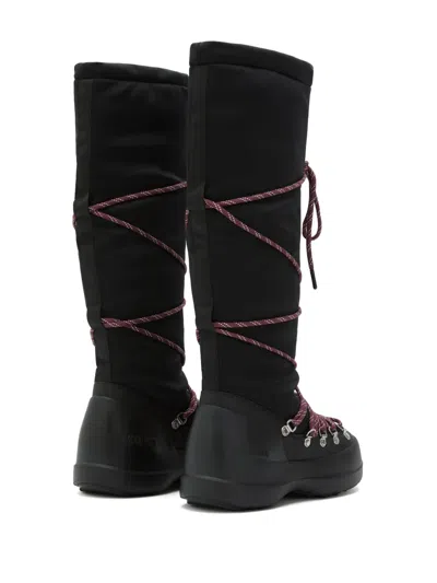 Moon Boot Luna Lace-up Boots In Black