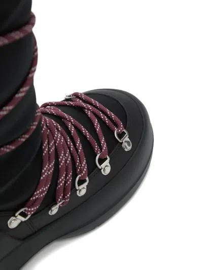 Moon Boot Luna Lace-up Boots In Black